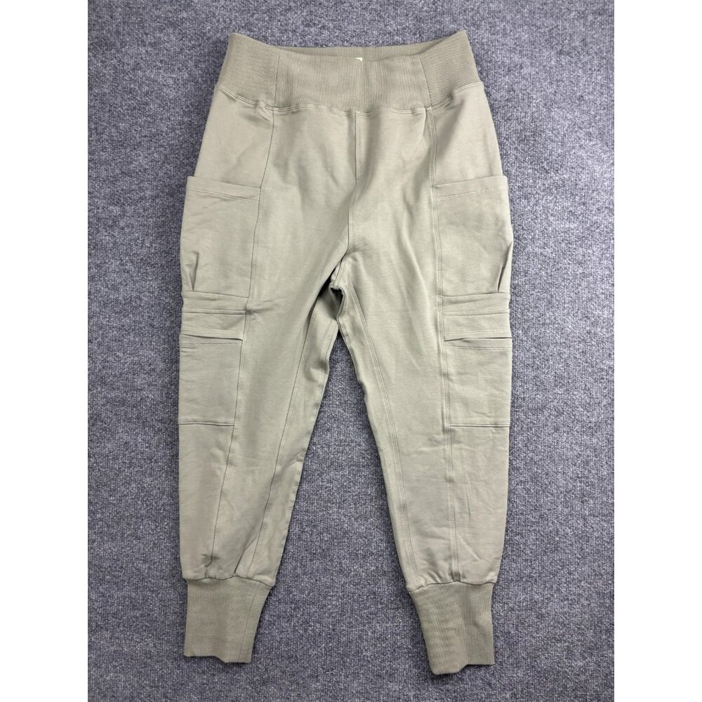 Ampersand Avenue Jogger‎ Pants Womens Large Green Cargo Pocket Sweatpants